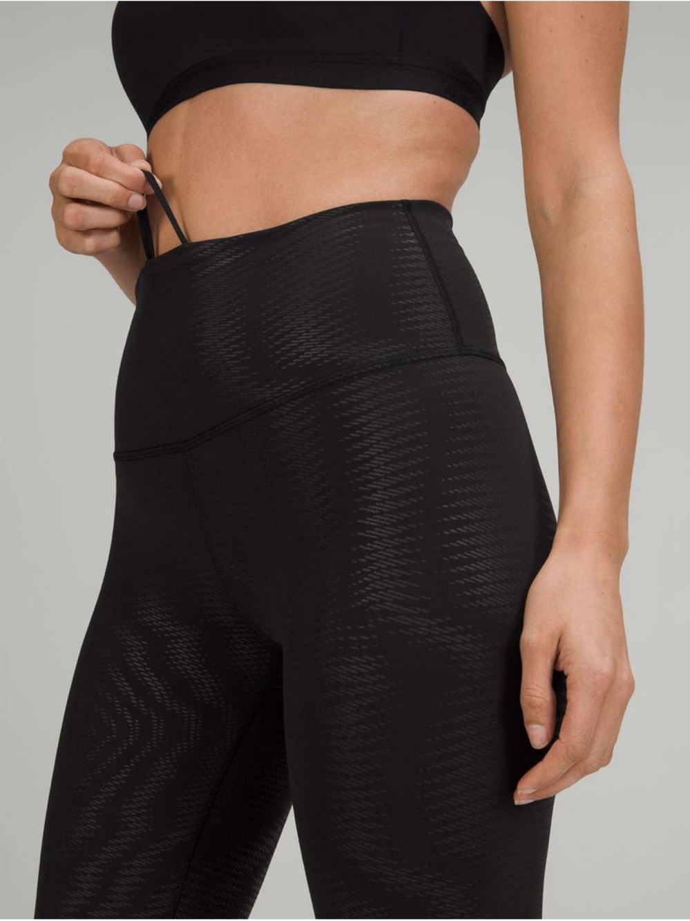 Lululemon Wunder Train High-Rise Tight 25" *Foil  in Shapeshifter Foil Black